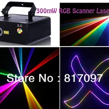 Venta 300 mW RGB колоридо Escaner Luz лазерные прививки лазеры 10 KPPS Velocidad Escaner DJ Etapa Eventos Fiestas KTV Envio Gratis