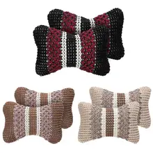 2 шт. шелк льда летом автокресло подголовник подушки Авто головы шеи талии Поддержка Подушка подголовник сиденья Поддержка s высокое качество Pad