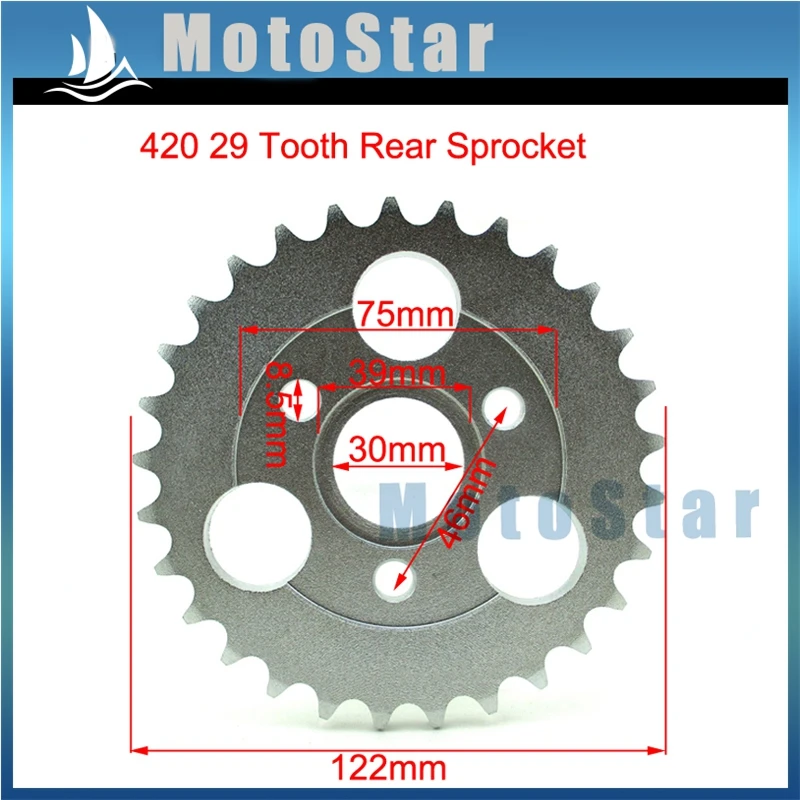 30mm 420 29 Tooth Rear Chain Sprocket For Honda Z50A Z50 Z50R Z50J
