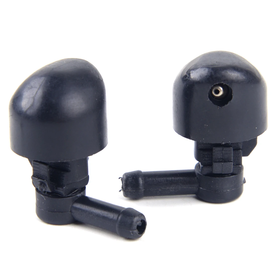 

CITALL Car 2PCS Car Black Plastic Single Hole Rear Window Wiper Windshield Spray Washer Nozzle Jet Sprayer For Most Car