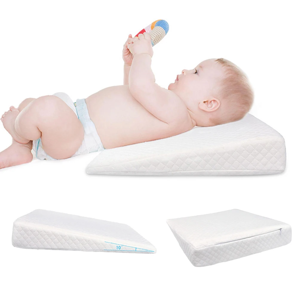 3D Съемный удобный младенческий склон мягкая Молния анти плюнуть молоко постельные принадлежности детские подушки памяти хлопок