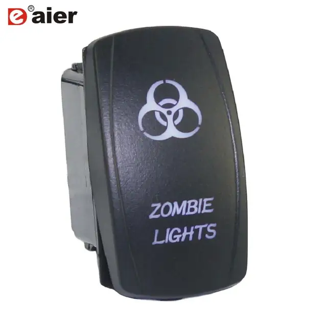 1PC 12V 24V UTV Car Boat Rocker Toggle Switch 20A Waterproof Lighted Switches 5 Pin ON Off For Marine ATV RZR RV Auto Truck DR-A11L25ABL-LJ18