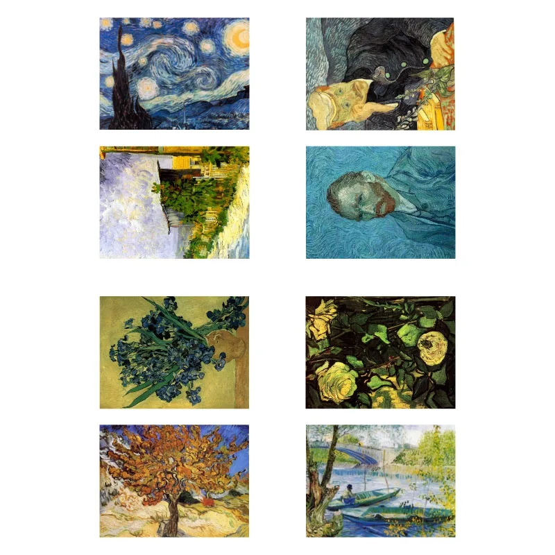 

1 PCS Vincent Van Gogh Famous Painting DIY Uncut Bullet Journal Sticker Post It Art Decor Scrapbooking Diary Prints Stickers