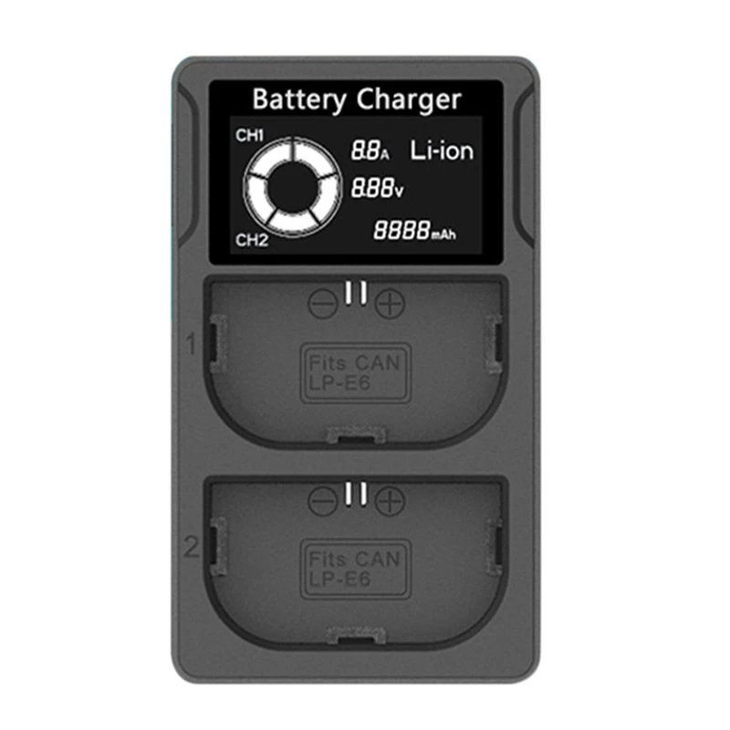 For Lp E6 Battery Charger For Canon 5D Mark Ii Iii Iv,5Ds,5Ds R,6D,60Da