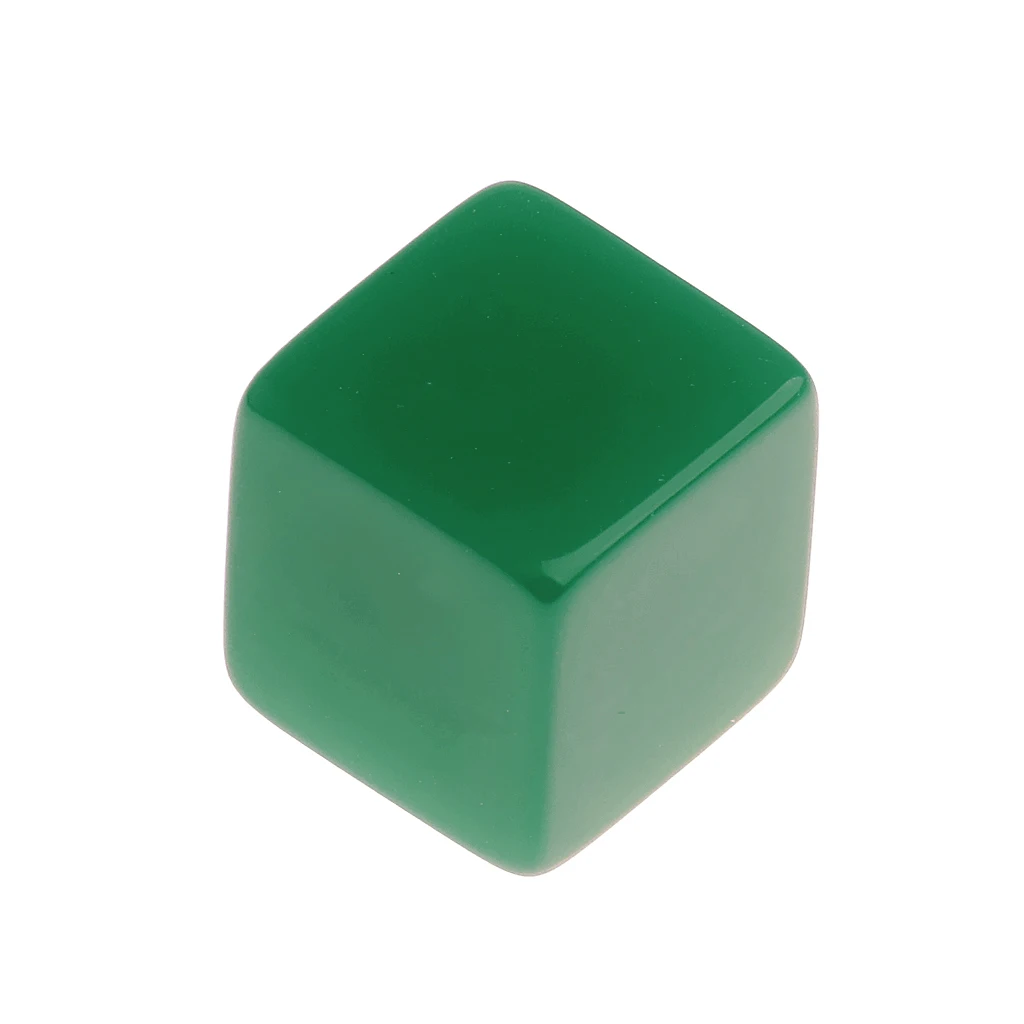 MagiDeal 125Pcs/Pack 12mm Opaque Six Sided D6 Dice Set Blank for Dungeons and Dragons D&D MTG TRPG Players Toys