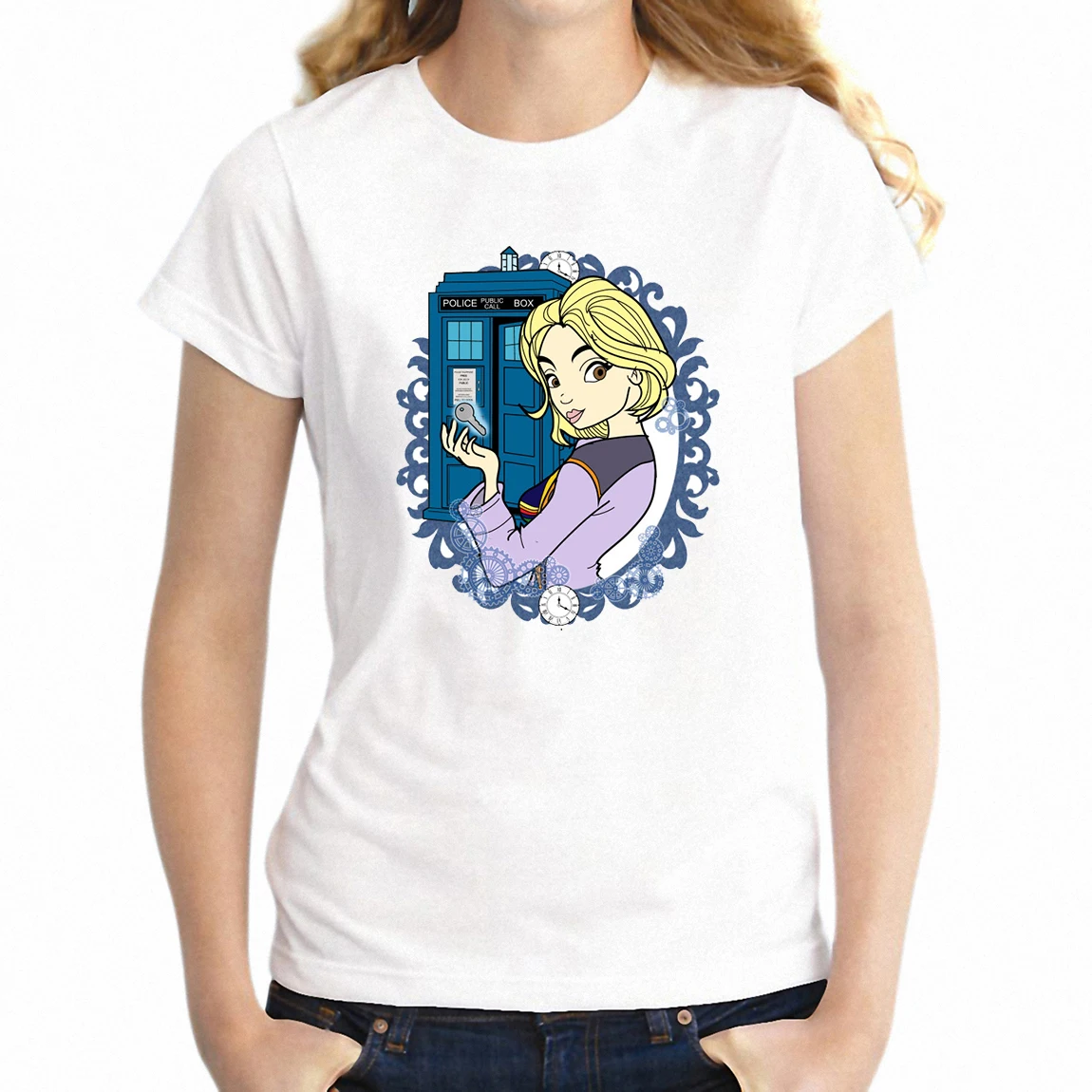 

New Women's T-shirt First Women Doctor Who It's about Time Feminist Feminism Girl's tshirt Harajuku Streetwear tees tops