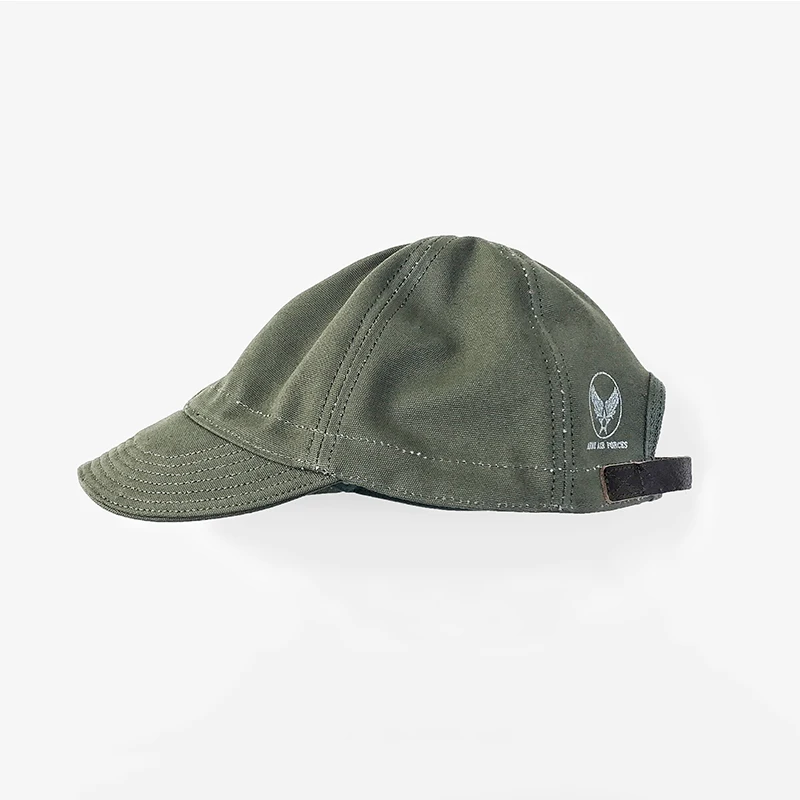 1940s USAAF WW2 Vintage Military Hats Army Canvas Spring Summer Cap Army Aviation Adjustable Hat