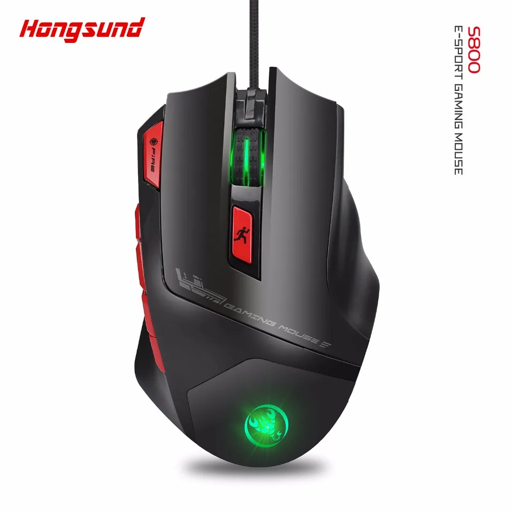 Игровая мышь RGB с подсветкой 9 клавиш макро разрешение мыши 6000 DPI высокоскоростная USB проводная мышь|usb wired