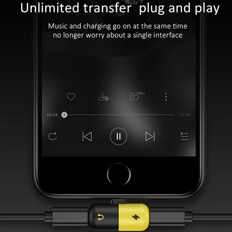 2 в 1 двойной аудио адаптер быстрой зарядки разветвители для iPhone X XR XS Max 7 8 8 Plus таблетки двойной порт для Lightning кабель конвертер
