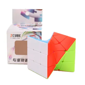 

Zcube 3x3 Distorted Skew 3x3x3 Stickerless Magic Cube 3Layers Speed Cube Professional Puzzle Toys For Children Kids Gift Toy