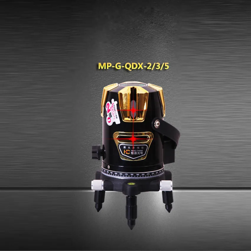 1 шт. MP-G-QDX 360 градусов самонивелирующийся перекрестный лазерный уровень красный 2 линии 1 точка питания напряжение 220 В