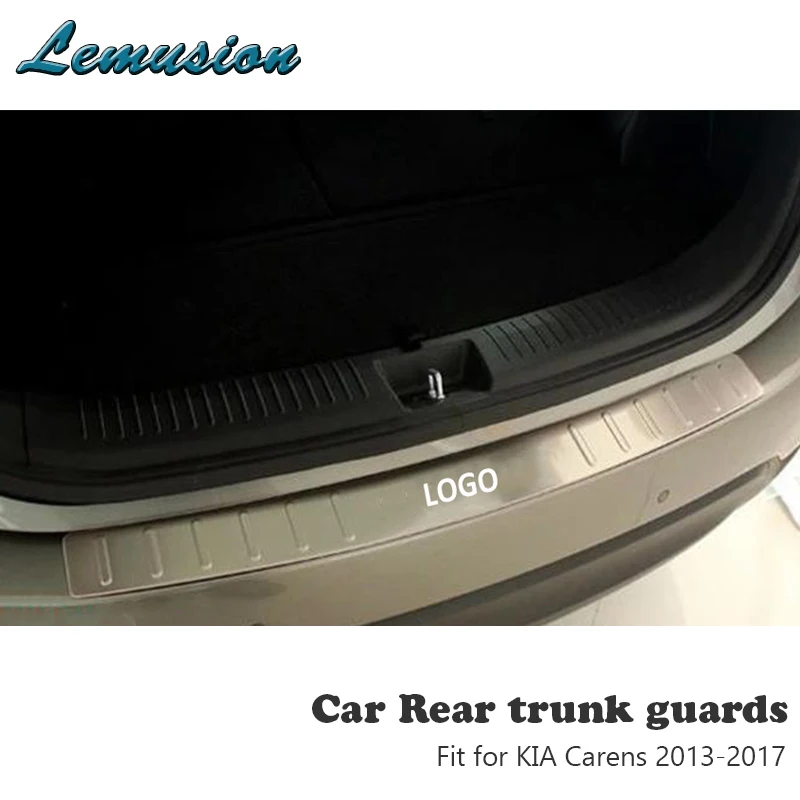 MCrea 1PC Stainless Steel Car Rear Bumper Trunk Guards Cover Trim For