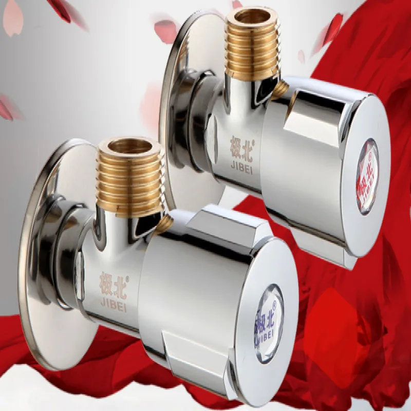 G1/2 для ванной для кухни для раковины впускной клапан для унитаза клапаны водяные клапаны холодный+ Горячий управления