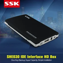 Горячие ССК SHE030 2.5 дюймов USB 2.0 IDE HDD корпусы внешний hdd дело до 480 Мбит/с 2.5 »Металл Жесткий диск коробка для ноутбуков otb
