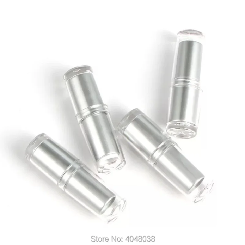 12.1mm Silver Empty Lip balm Tube Refillable Bottle Plastic Lipstick Tube Lip Rouge Container Beauty Makeup Tool (2)
