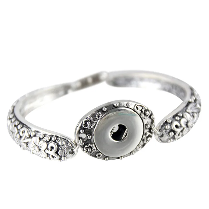 SMB18 92 Hot Sale Snap Bracelet&Bangles Silver Plated Bracelet High