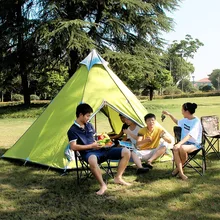 380*340*200cm 6-8 Person Camping Tents Waterproof Mongolian Yurt Hewolf Outdoor Party Famliy Tents Windproof China Shop Online