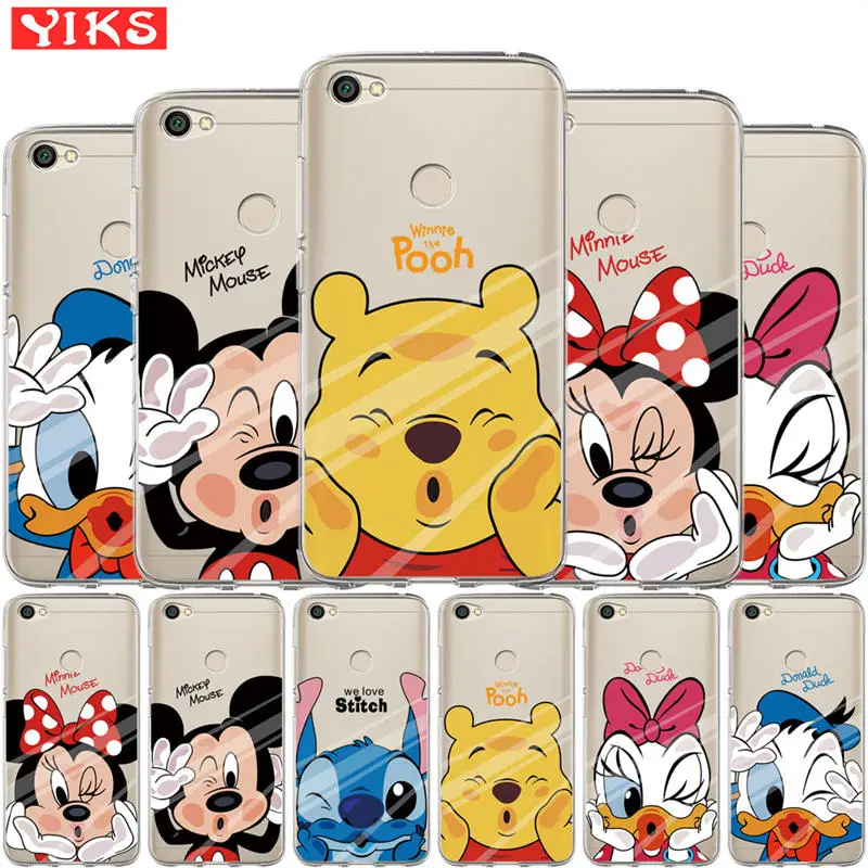 

Coque for Xiaomi Mi A1 5X Redmi Note 3 3S 4 Pro 4X 4A 5A Prime 5 Plus Case Cute Mickey Minnie Soft Silicone TPU Back Cover Etui