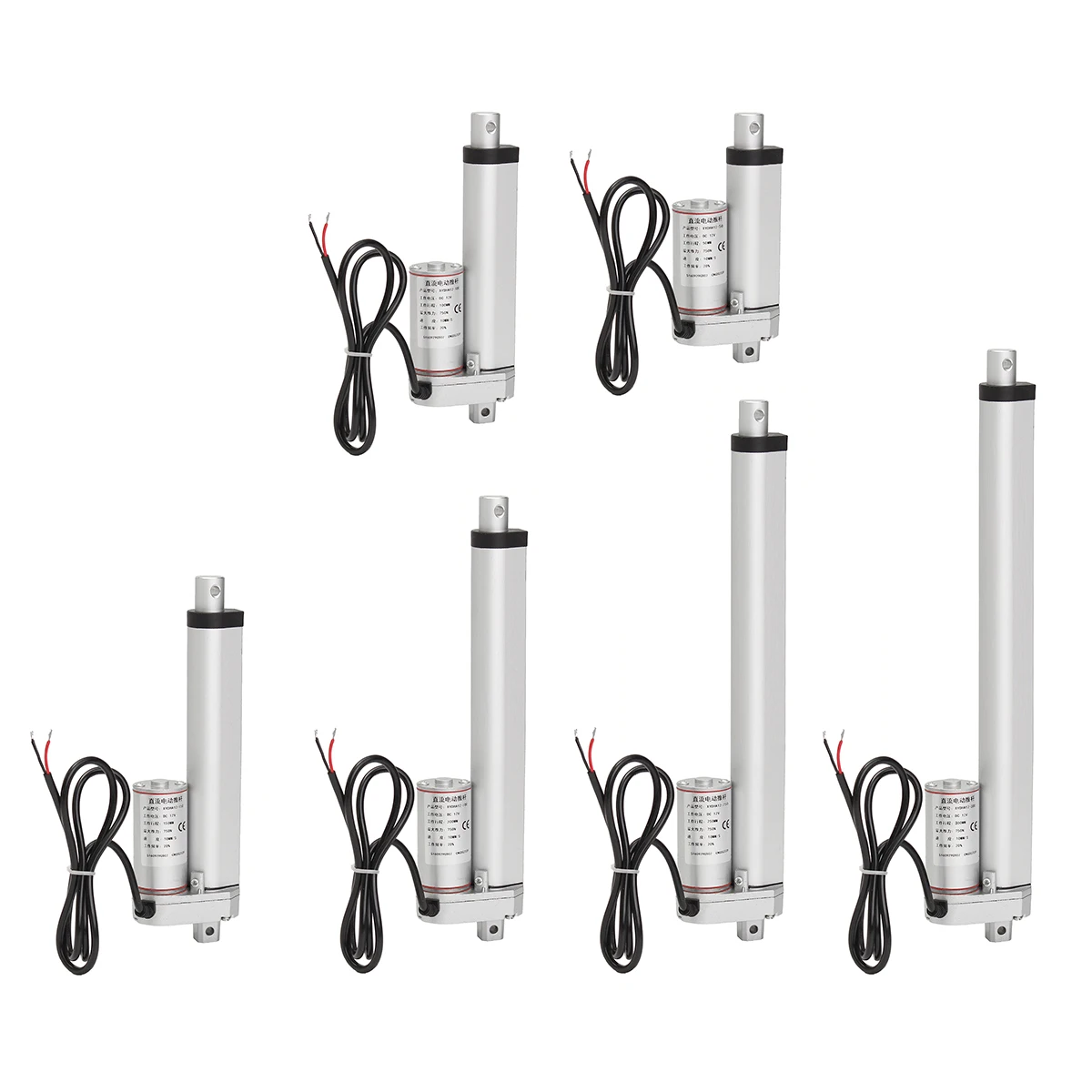 DC12V 2-1" линейный привод открывания двери Мотор тяжелый Макс. Лифт 160 фунтов 750N