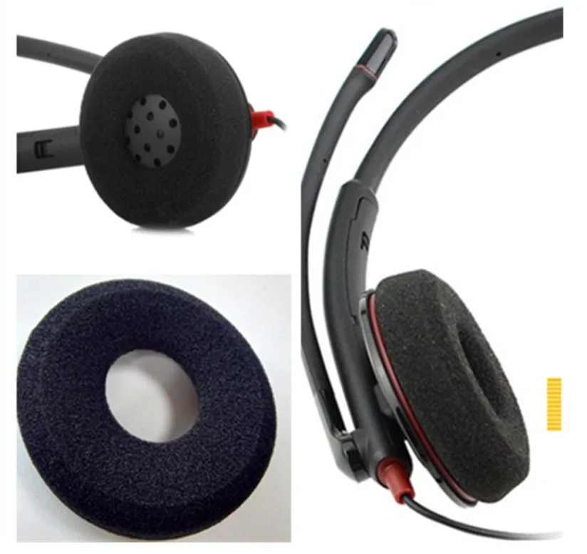 100 шт. Оригинальный наконечник из пены для PLT blackwire C310 C320 C225 C215 C315 C325 C300 DA C3210 C3220 C3215