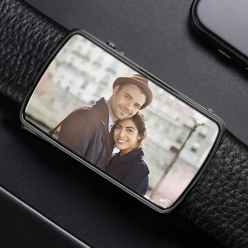 

Men's Custom Photo Belt BucklePersonalized Custom Design Print on Demand Dropshipping