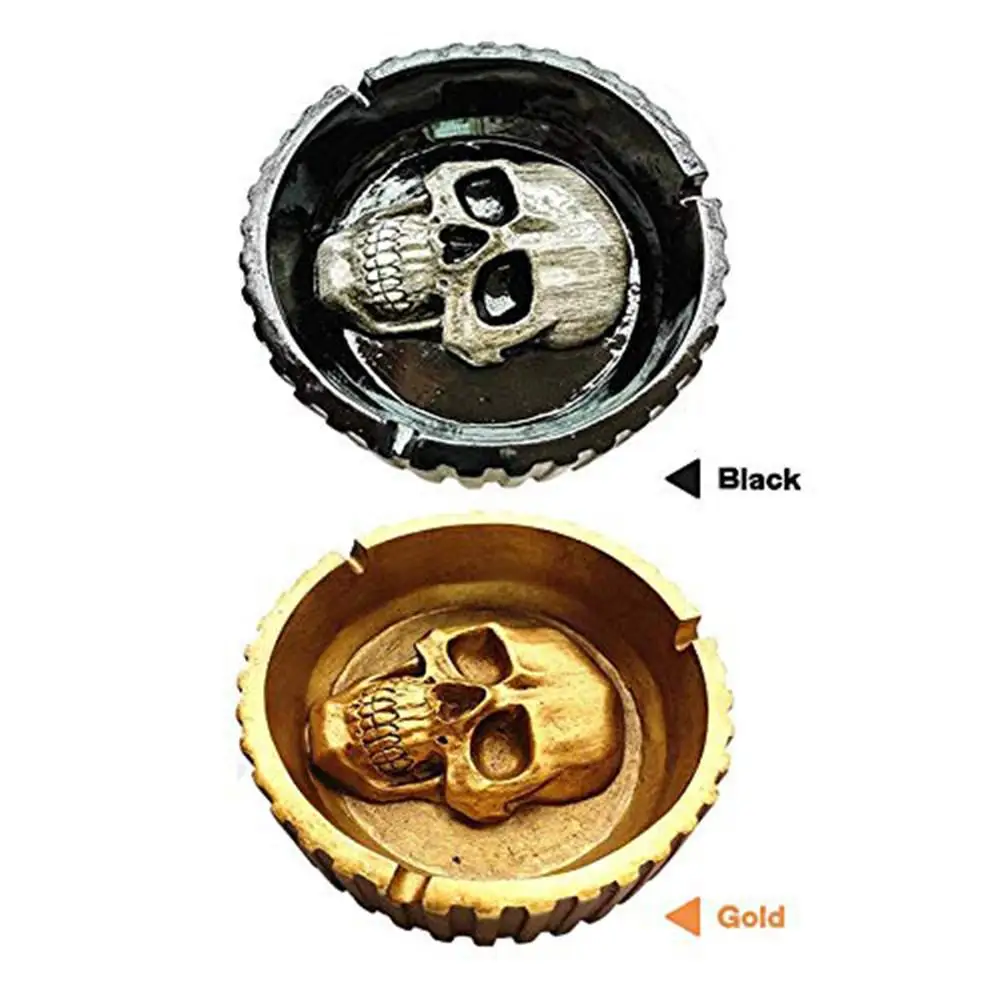 

Skull Ashtray Retro Resin Home Desktop Decoration European Style Crafts High Hardness, Easy To Clean And Maintain