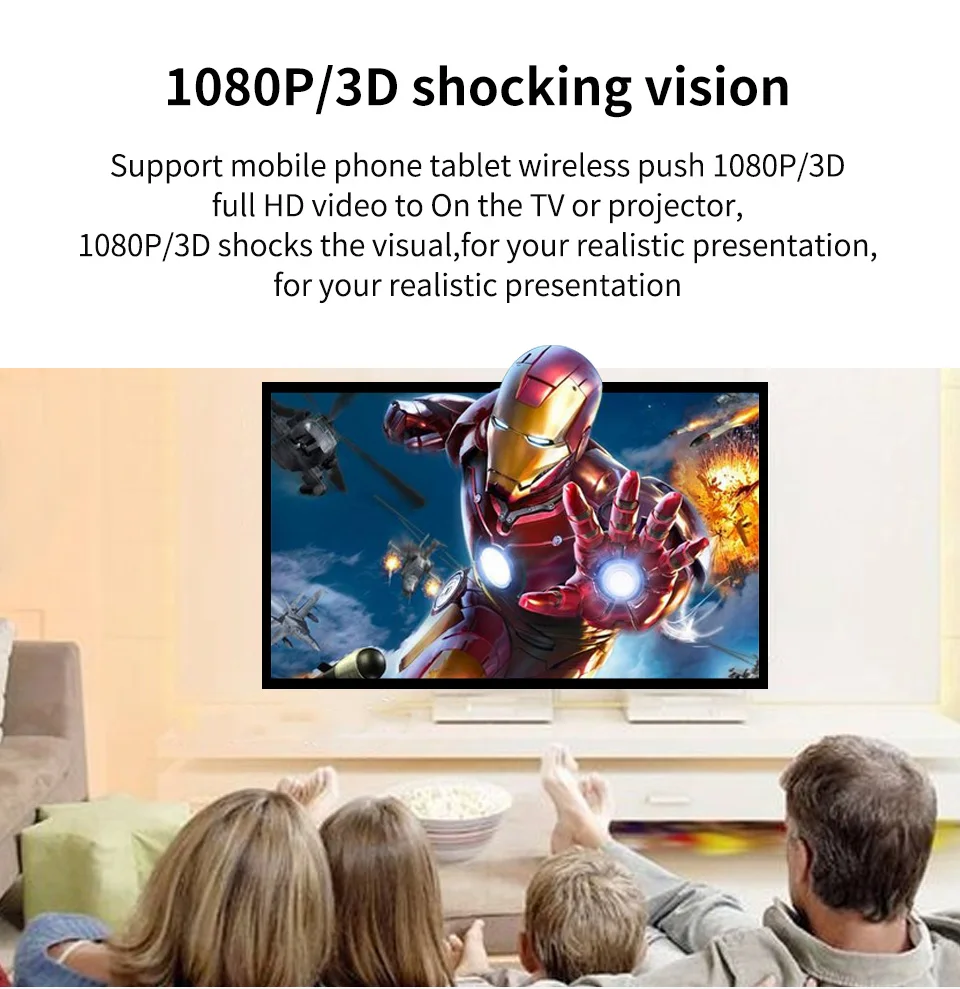 Mirascreen G6 ТВ Stick 2,4/5G Wi-Fi Дисплей Dongle 1080 P HD Поддержка HDMI Miracast Airplay Android ТВ Stick E68 E8