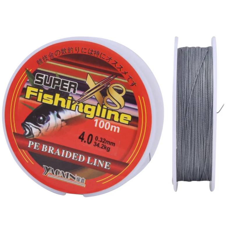 

Braided Fishing Line 100M 8 Strands Wide Angle Tech Multifilament Braid PE Line Saltwater 15 20 30 50LB