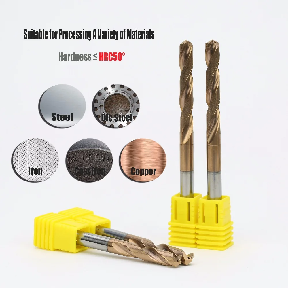 1pcs 6mm Tungsten Solid Carbide Twist Long Drill Bits for Metal Steel 5xD with 2 Internal