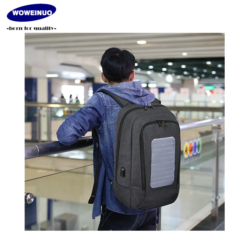 Хорошее качество Анти-кражи школьная сумка унисекс ноутбук рюкзак с солнечной батареей и зарядным устройством usb смарт-рюкзак-сумка через плечо