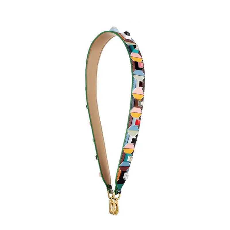  Strapper You Leather Rivets Bag Strap Belt Shoulder Bag Accessories Belts Long Handbag Band Leather accessories strap