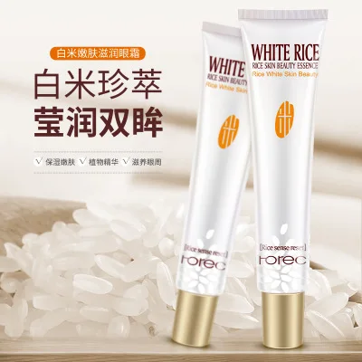 

HOREC Rice Firming Lift Eye Cream Eye Care Anti Aging Under Dark Circles Bags Remove Instant Ageless Whitening Moisturizingream