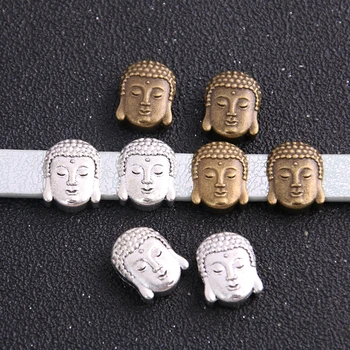 

6pcs Two Color Lord of Buddha Wheel Spacers Adapters Slider Spacer Jewelry Material For Jewelry Making For 10mm Leather C