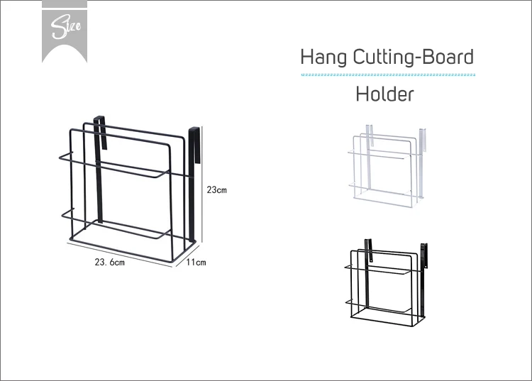 Вешать металлические полки и двери шкафа Слива разделочная доска хранения держатель