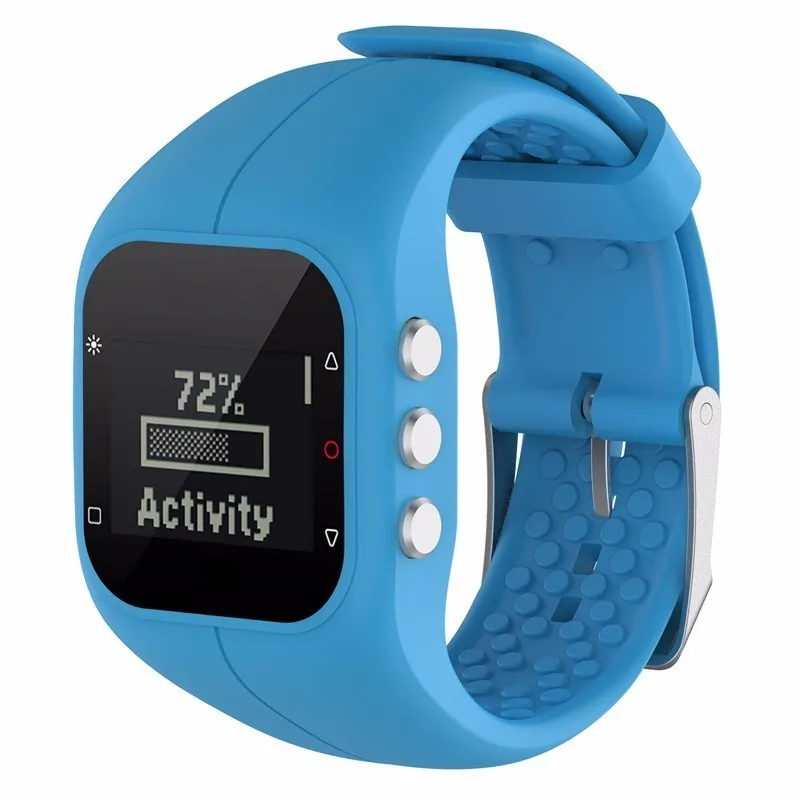  Colorful Smartwatch Straps Soft Silicone Watchband Replacement with Metal Buckle for Polar A300 Sma - 32843960509