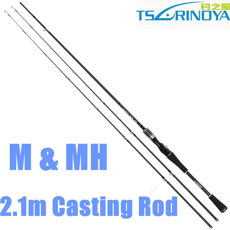 

Trulinoya Legend 2.1m M / MH Bait Casting Rod 2 Section 2 Tips Carbon Baitcasting Rod Fishing Casting Rod