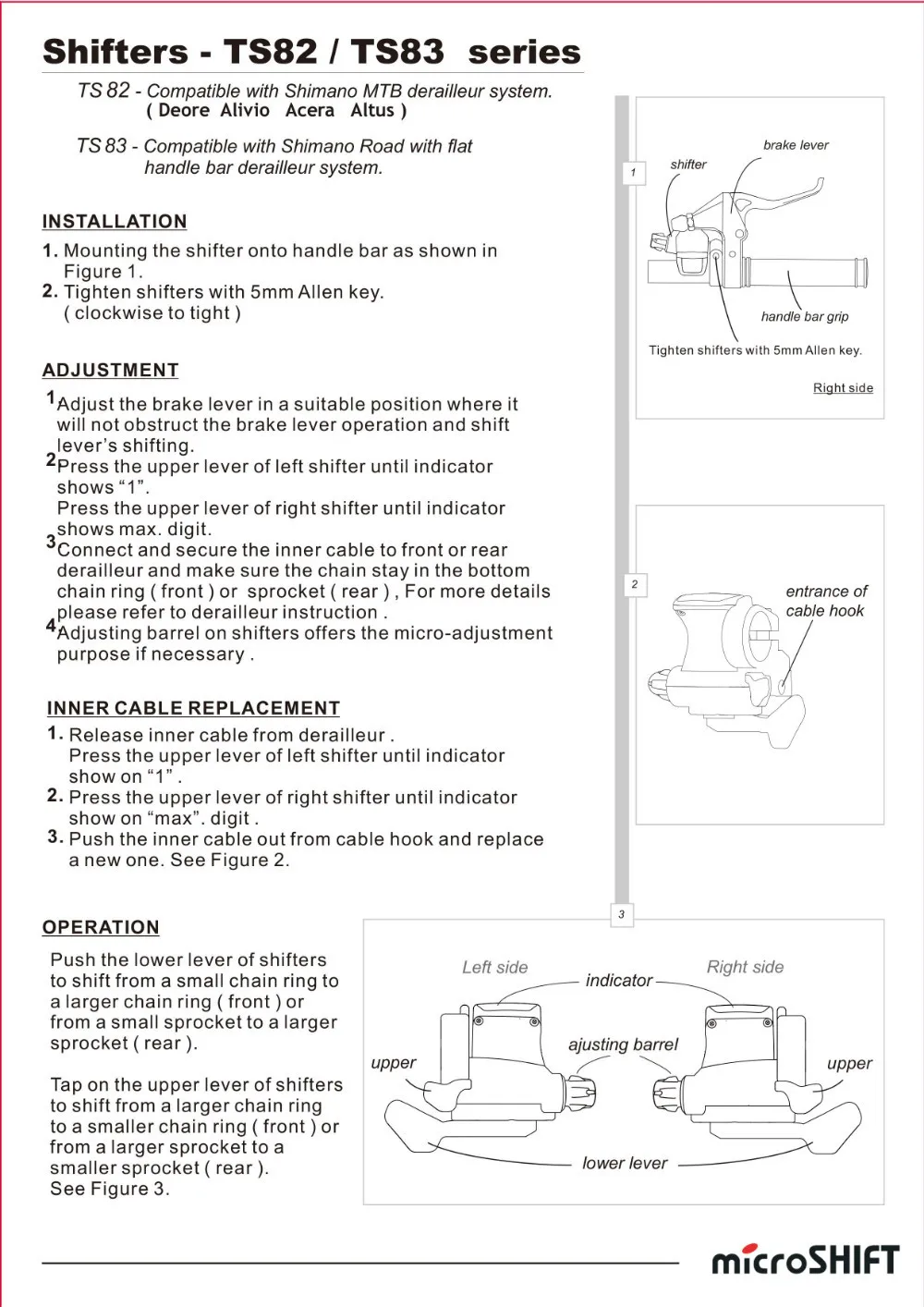 Shifters_TS82_TS83_microSHIFT