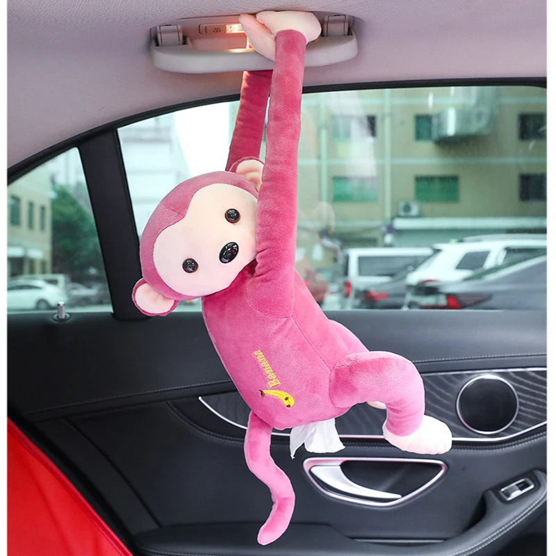

Universal Car Armrest Box Tissue Box Cartoon Cute Tissue Box Car Interior Pillow Car Tissue Holder Car Accessories