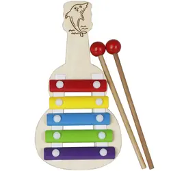 Детский ксилофон музыкальный инструмент обучающая игрушка с Mallets музыкальный инструмент обучающая и обучающая игрушка-случайный