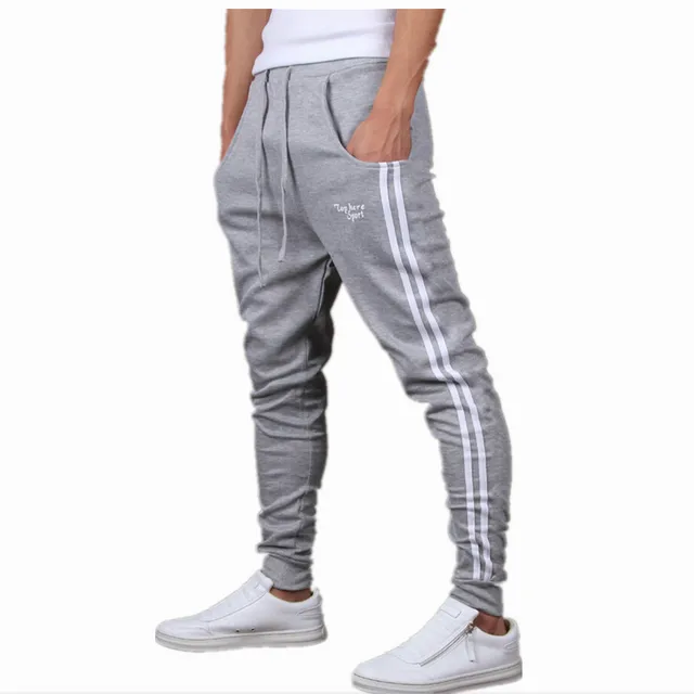 Mens Joggers New FashionCasual Harem Sweatpants Sport Pants Trousers Sarouel Men Tracksuit Bottoms For