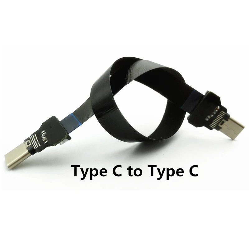 5 см 100 тонкий USB кабель прямой тип C штекер Тип FFC плоский ленточный кабель|version| |