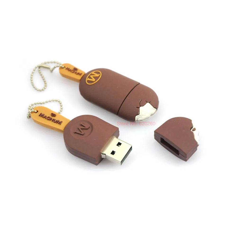 64 Гб usb флеш-накопитель шоколадный мороженое ручка привод usb палка милый мини-Прыжок 8 ГБ 16 ГБ 32 ГБ U диск флэш-карта творческие подарки