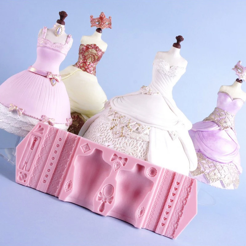 

Wedding Buckle Silicone Mold Fondant Mould Cake Decorating Tools Chocolate Gumpaste Mold Sugarcraft Kitchen Accessories