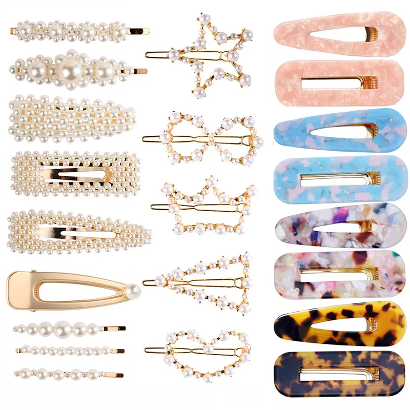 

Jeseca 1 Set Handmade Girls Hair Accessories Hairgrips Ladies Elegant Hairpin Women Fashion Sweet Full Pearls Hair Clip Hairgrip