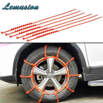

Car-styling 10X Winter Anti Slip Snow Chains For BMW e46 e39 e60 Honda civic accord Mitsubishi asx outlander lancer Accessories