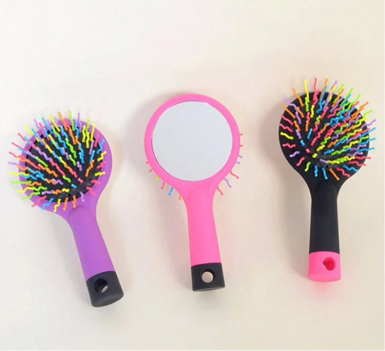 Hot Selling 1pc Rainbow Volume Anti static Magic Detangler Hair Curl