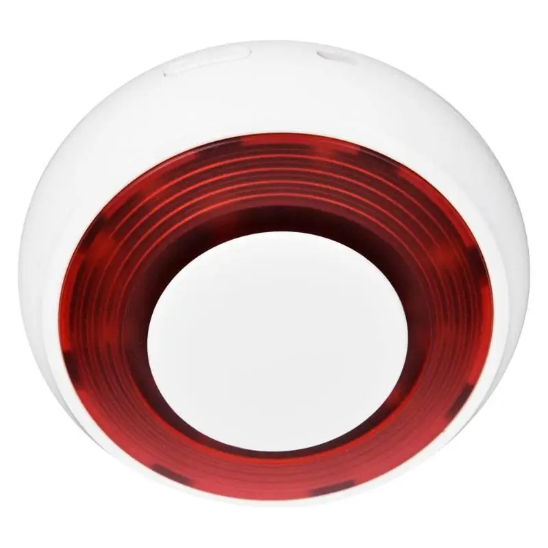

DC 5V 500mA 433 MHz / 315 MHz Standalone Home Security Alarm 110dB Sound Alarm Red Strobe Light Wireless Flashing Siren
