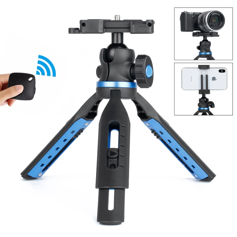 

Ulanzi 2 in 1 Flexible Compact Table Tripod 360 Rotation w Hidden Tripod Mount Universal for iPhone Huawei DSLR Cameras Vlogging