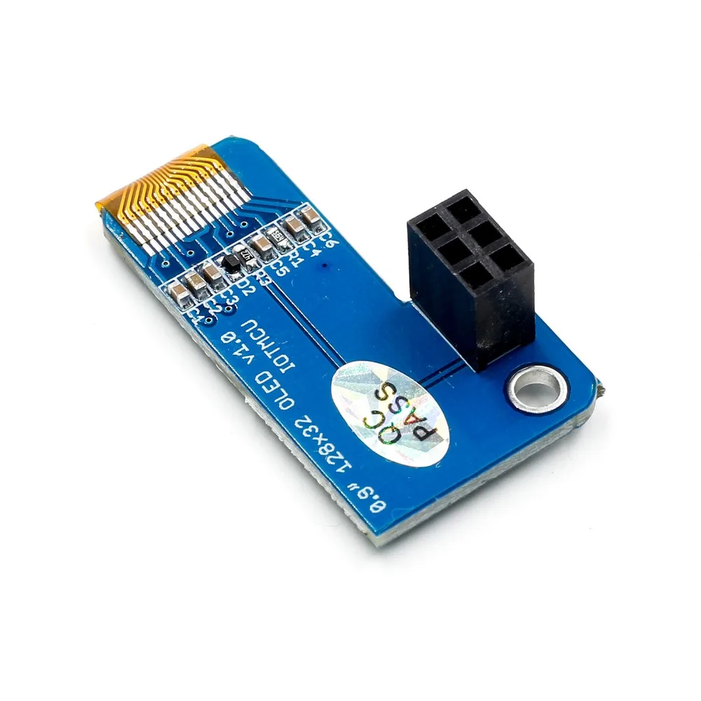 PiOLED I2C 0 91 дюйма OLED 128x32 SSD1306 синий для RPI Raspberry Pi 1 B + 2 3 и Zero|Интегральные схемы| |