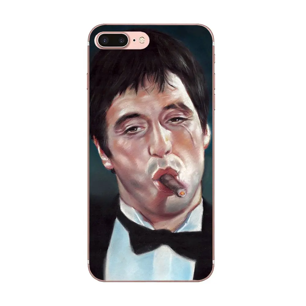 Scarface Al Pacino заготовка доллар США для Xiaomi Mi3 Mi4 Mi4C Mi4i Mi5 Mi 5S 5X6 6X A1 Max Mix 2 Note 3 4 Мягкий